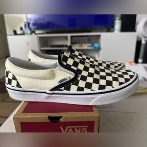 Vans Slip On Checkered Mens 9